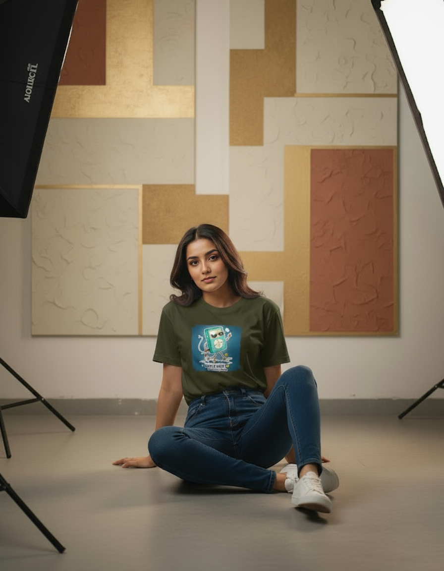 Shuffle Mode Retro iPod T-Shirt – 90s Nostalgia Music Tee for Millennials & Gen Z